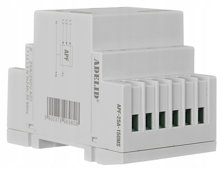 AUTOMATYCZNY PRZEŁĄCZNIK FAZ 230V 25A 150MS