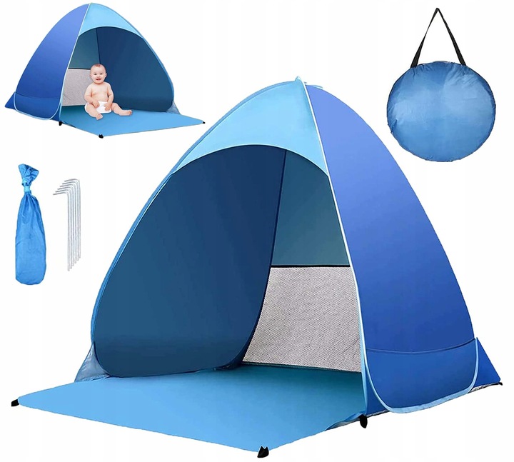 AUTOMATYCZNY NAMIOT PLAŻOWY NA PLAŻĘ SAMOROZKŁADAJĄCY 165x150x110 CM