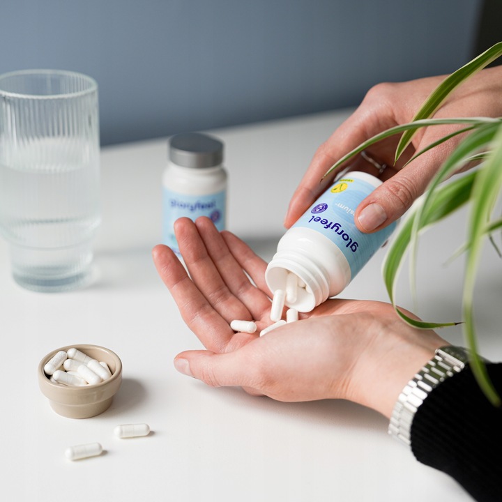 TLENEK MAGNEZU 250mg - MAGNEZ SKURCZE 90 kapsułek STRES gloryfeel