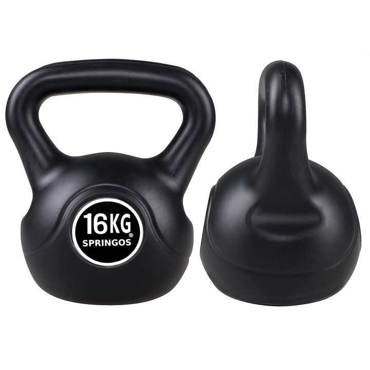 KETTLEBELL DO ĆWICZEŃ 16 KG KULA KETTLE HANTLA FITNESS ABS HANTEL CIĘŻAR