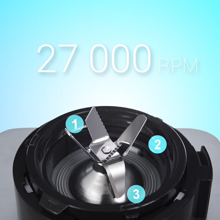 Blender kielichowy szklany 1200W First Austria