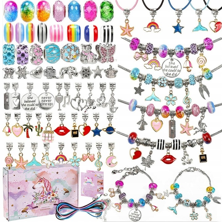 ZESTAW DO ROBIENIA BRANSOLETEK NASZYJNIKÓW PREZENT