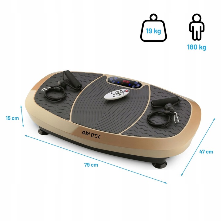 PLATFORMA WIBRACYJNA WIBRUJĄCA MASAŻER CIAŁA 3D Z LINKAMI XP750_3D GYMTEK