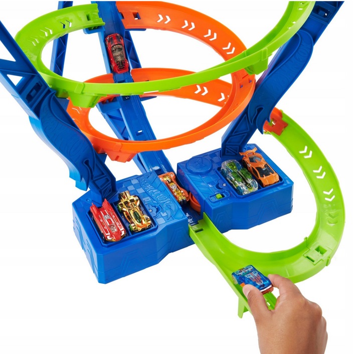 Tor samochodowy Hot Wheels Sky Crash Tower Track Set