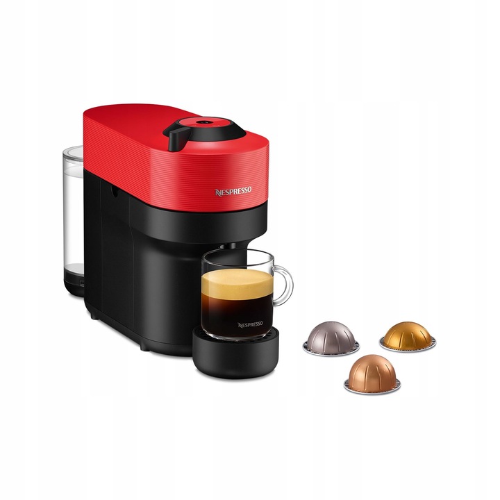 Ekspres KRUPS NESPRESSO Vertuo Pop XN9205 czerwony