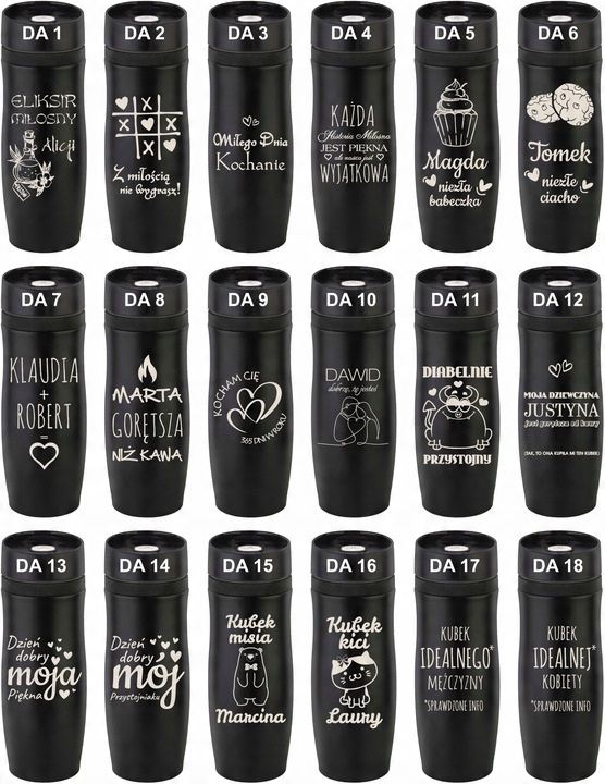 KUBEK TERMICZNY Z GRAWEREM Grawer PREZENT