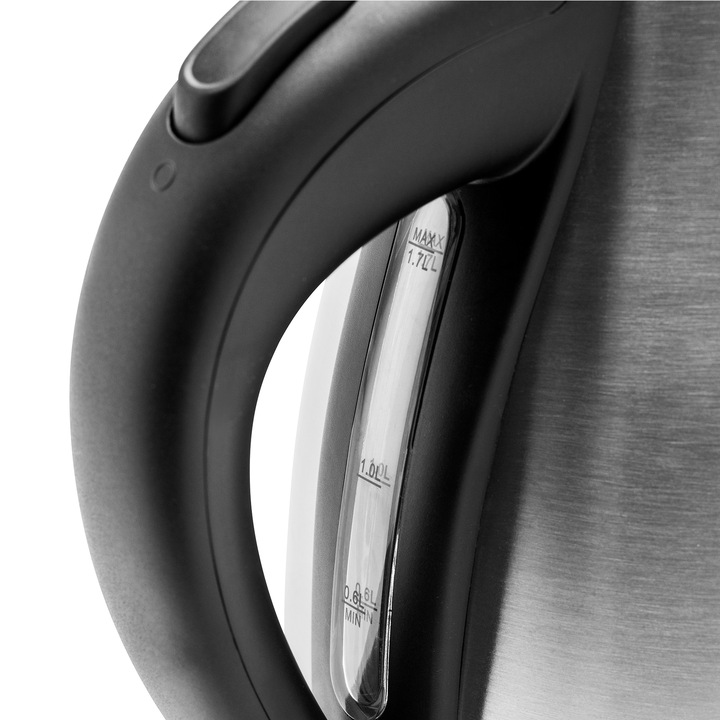 CZAJNIK ELEKTRYCZNY BEZPRZEWODOWY 2200W MOCNY 1,7L SREBRNY RETRO Huslog