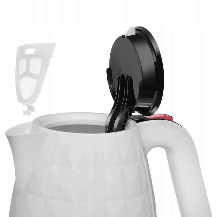 CZAJNIK ELEKTRYCZNY bezprzewodowy BIAŁY CICHY 2200W BEZ BPA FREE 1,7L Manta