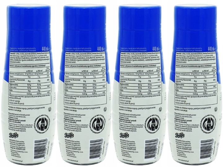 6x SYROP KONCENTRAT PEPSI COLA DO SATURATORA SODASTREAM 9L NAPOJU z 440ml