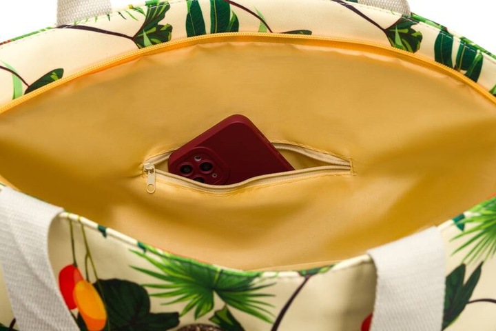 Torba Plażowa Duża Zapinana Na Zamek Torebka Shopper z Podszewką Piknik XXL