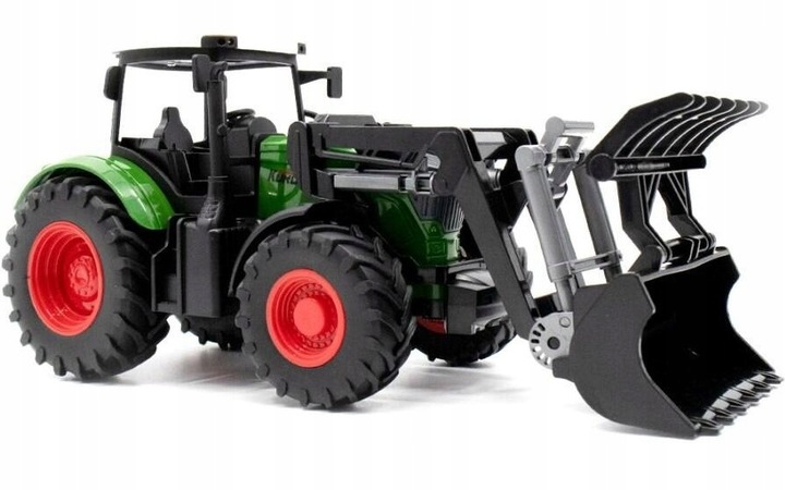 Duży Traktor Ciągnik Ruchome ramię Gumowe koła chwytak czołowy łyżka