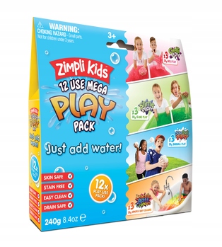 Zestaw magicznych proszków do wody, 12 szt., Mega Play Pack, 3+, Zimpli Kid