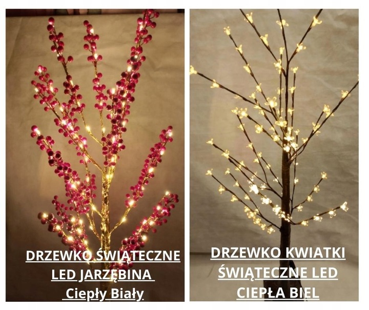 DRZEWKO ŚWIĄTECZNE LED ŚWIECĄCE LAMPKI 150cm XXL ZIMNY BIAŁY