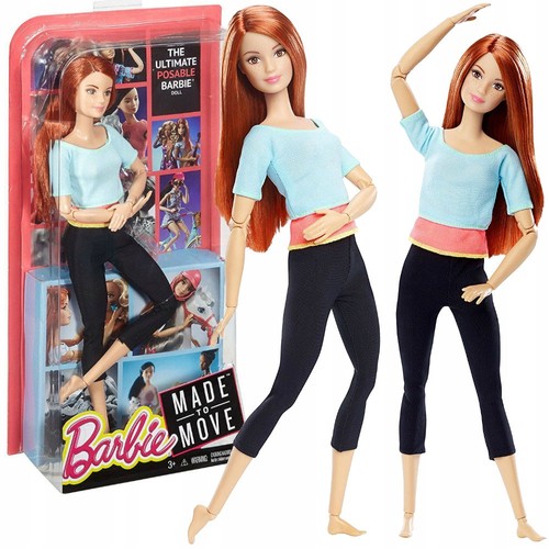 LALKA BARBIE MADE TO MOVE GIMNASTYCZKA DPP74