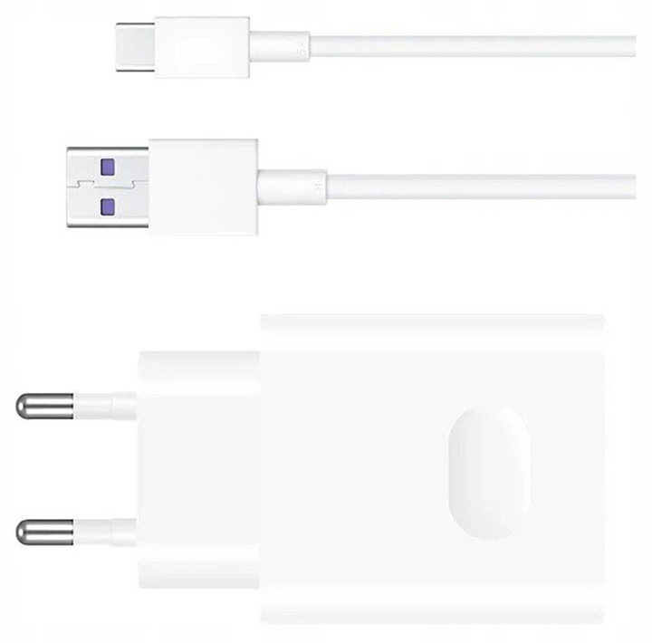 Ładowarka sieciowa 25W Huawei SuperCharge + kabel USB typ C ORYGINALNA