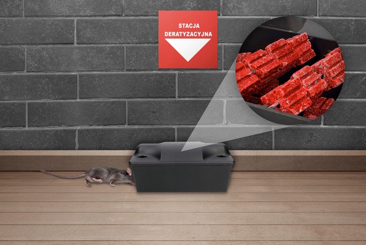 ULTRA MOCNA TRUTKA KOSTKA NA MYSZY I SZCZURY RATIMOR 3KG BROMADIOLONE