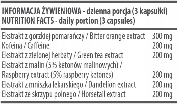 Thermo Shape HYDRO OFF redukcja masy ciała