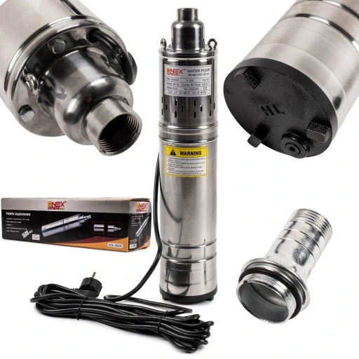 POMPA GŁĘBINOWA ŚRUBOWA DO WODY STUDNI 1500W 60M