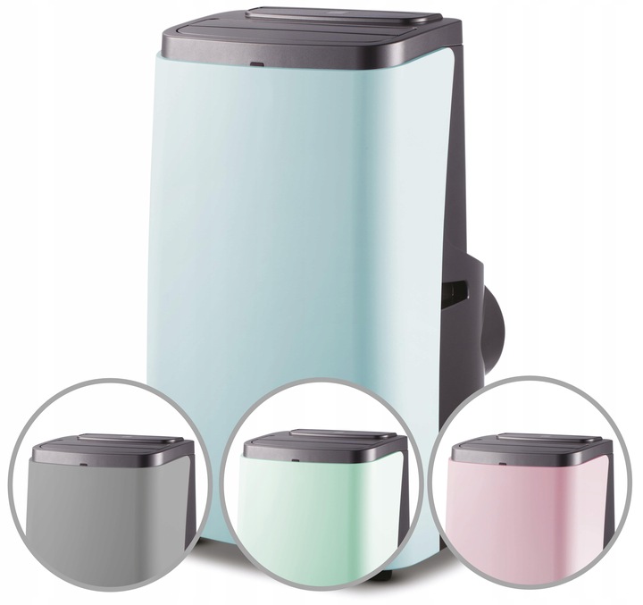 KLIMATYZATOR PRZENOŚNY SZARY RÓŻOWY NIEBIESKI ZIELONY 3,5kW KLIMA ACM1008S