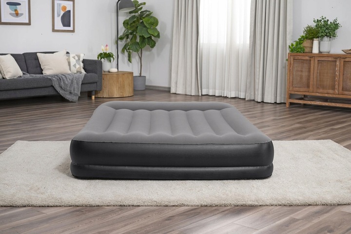 Materac 2os dmuchany Tritech Air wbudowana pompka USB Bestway 203x152x36cm