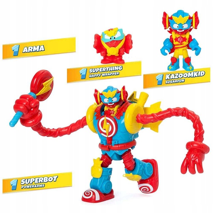 SUPER ZINGS THINGS 11 Robot Superbot SUGARFUN + 2x Saszetka Mutant Battle