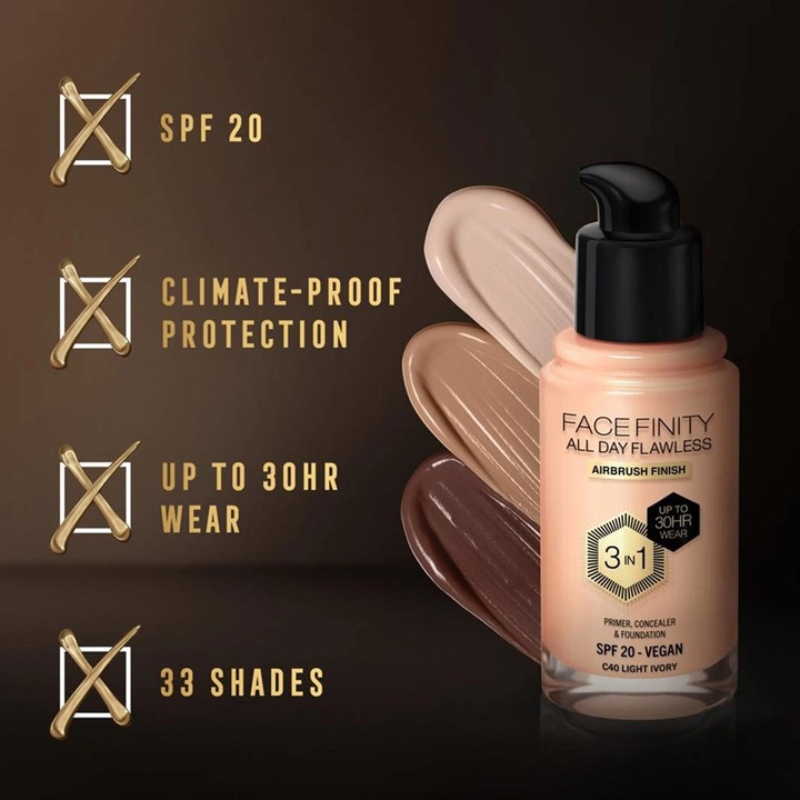 MAX FACTOR Facefinity Podkład 3 w 1 N75