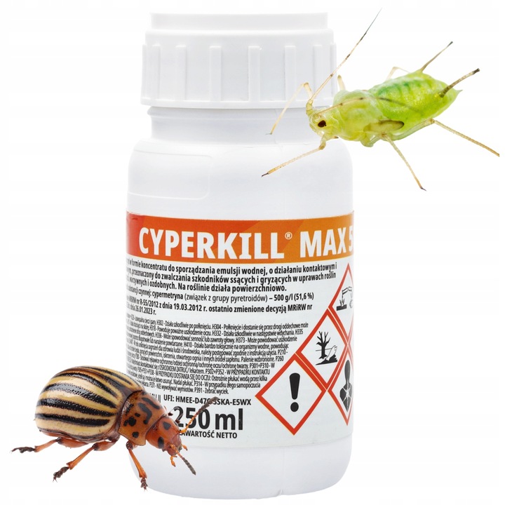 ŚRODEK PREPARAT NA MSZYCE CYPERKILL MAX 500 EC 250ML OWADOBÓJCZY DO WARZYW