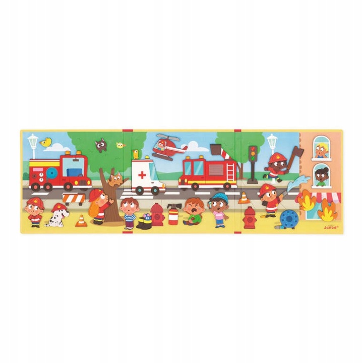 JANOD, Magnetyczna układanka Strażacy Magneti'stories 3+