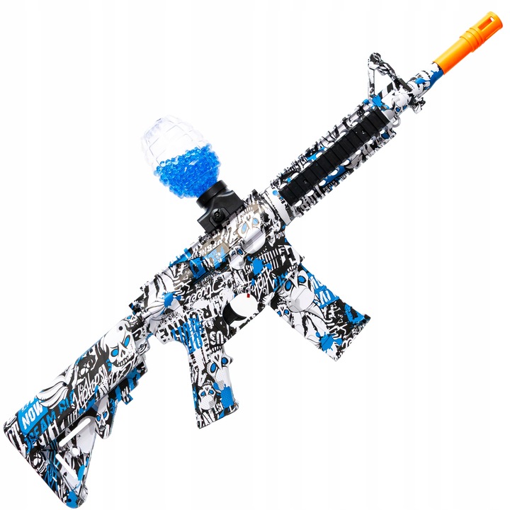 KARABIN AUTOMATCZNY PISTOLET NA KULKI ŻELOWE WODNE BEZPIECZNY DUŻY ZESTAW