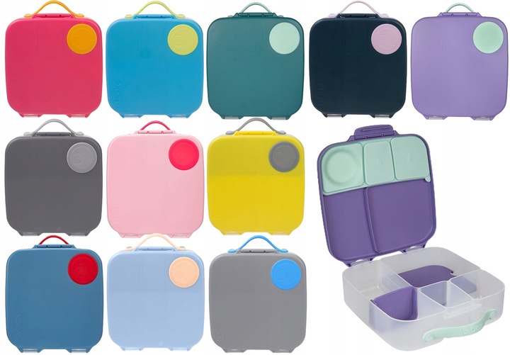 B.BOX Lunchbox Śniadaniówka bbox 2000ml 11 kolorów z pojemnikiem