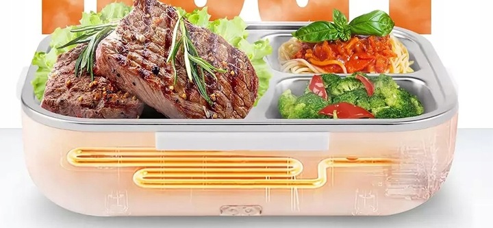 Elektryczny LUNCH BOX obiadowy POJEMNIK na jedzenie Termos podgrzewacz 40V