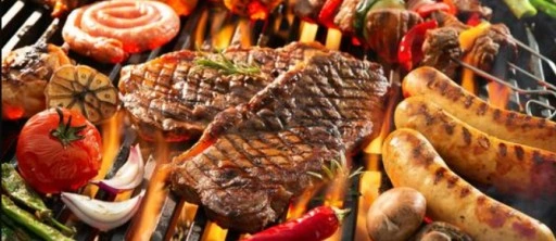 GRILL WĘGLOWY WAHADŁOWY NA TRÓJNOGU PALENISKO