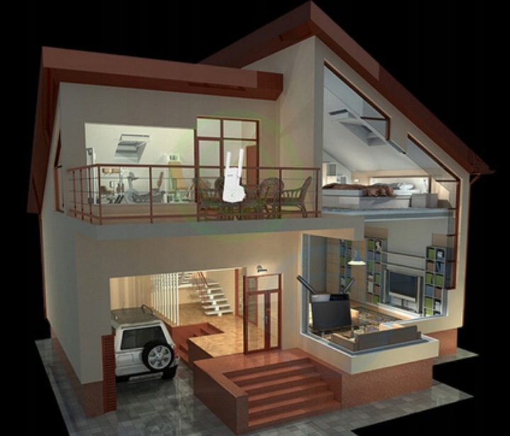 WZMACNIACZ REPEATER Tenda A9 WIFI N300 Universal RANGE EXTENDER DUŻY ZASIEG