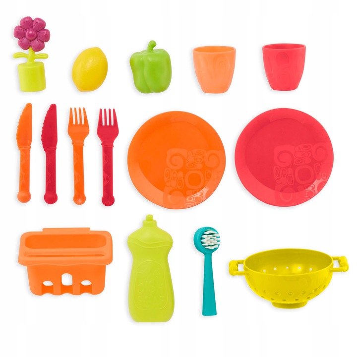 B.toys DUŻY ZLEW z DZIAŁAJĄCYM KRANEM i akcesoriami 2070