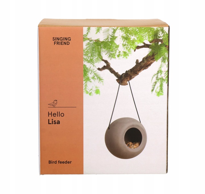 NOWOCZESNY KARMNIK DLA PTAKÓW ZIMUJĄCYCH LISA + POKARM KARMA ZIARNO 1KG