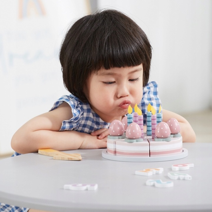 Drewniane Ciasto Tort Urodzinowy do Krojenia VIGA PolarB