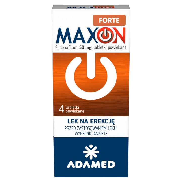 MAXON FORTE NA POTENCJĘ 50MG 12 TABLETKI