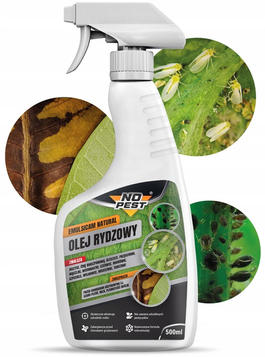 OLEJ RYDZOWY PREPARAT PŁYN NA MSZYCE ĆMĘ PRZĘDZIORKI NO PEST 500ML (3 SZT)
