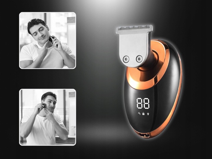 GOLARKA MĘSKA TR5-PRO TRYMER MASZYNKA DO BRODY GŁOWY TWARZY WŁOSÓW ALPHA