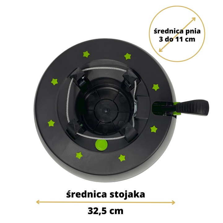 STABILNY STOJAK CHOINKOWY KAMAI START 1 PRO DO DRZEWKA 2 METRY ANTRACYT 4KG