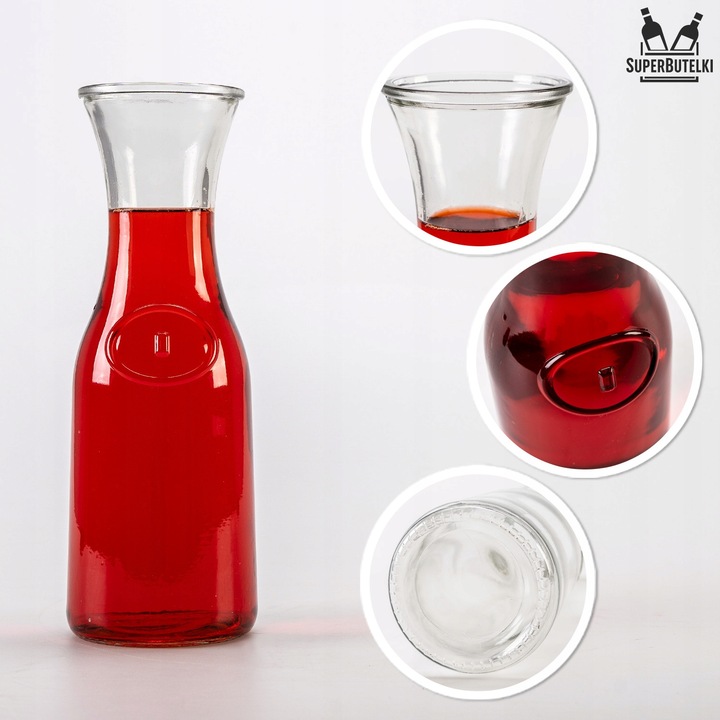 5 SZTUK KARAFKA DZBANEK NA WODĘ KARAFKI NA WODĘ SOKI LEMONIADĘ NAPOJE 1L