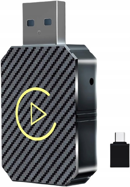 BEZPRZEWODOWY ADAPTER ANDROID AUTO CARPLAY 2 W 1 PLUG AND PLAY MINI CAR AI