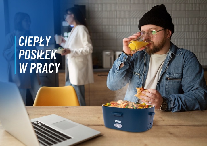 Lunch BOX TERMOS NA JEDZENIE PODGRZEWACZ DO AUTA 12/24/230V