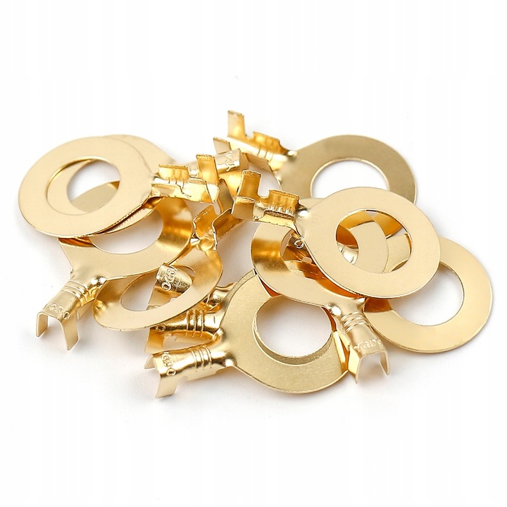 150 SZTUK Konektory Oczkowe Nieizolowane Kablowe Zestaw M3 M4 M5 M6 M8 M10