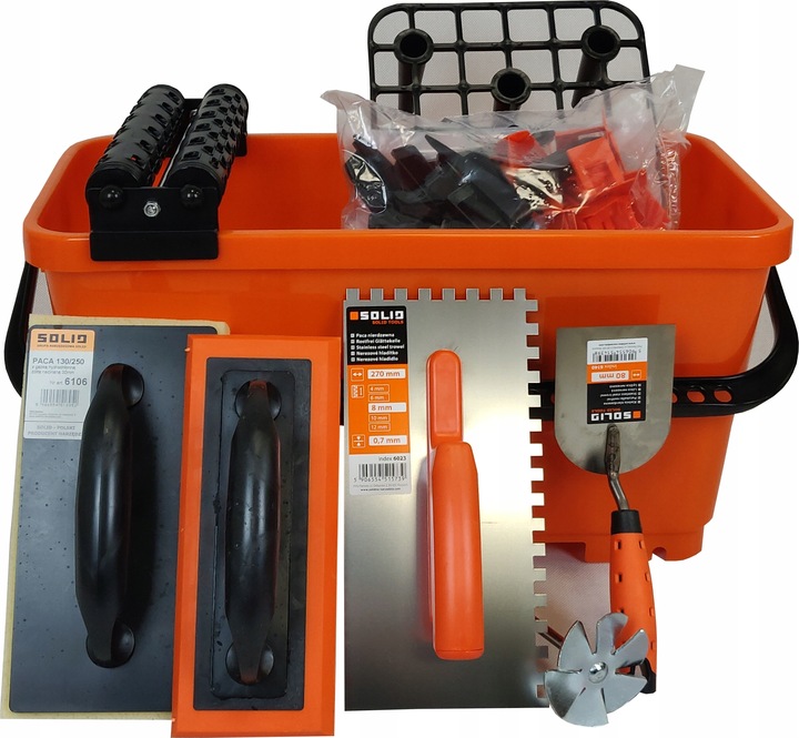 SOLID WIADRO GLAZURNICZE DO FUGOWANIA 20L ZESTAW L
