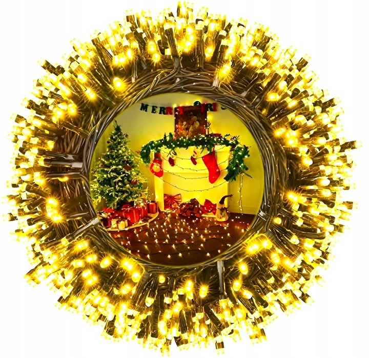 Lampki Choinkowe 500 LED Oświetlenie Świąteczne ZEW / WEW