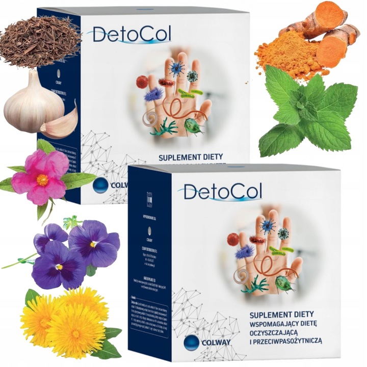 2x DetoCol kapsułki 90 szt. - Suplement diety Colway