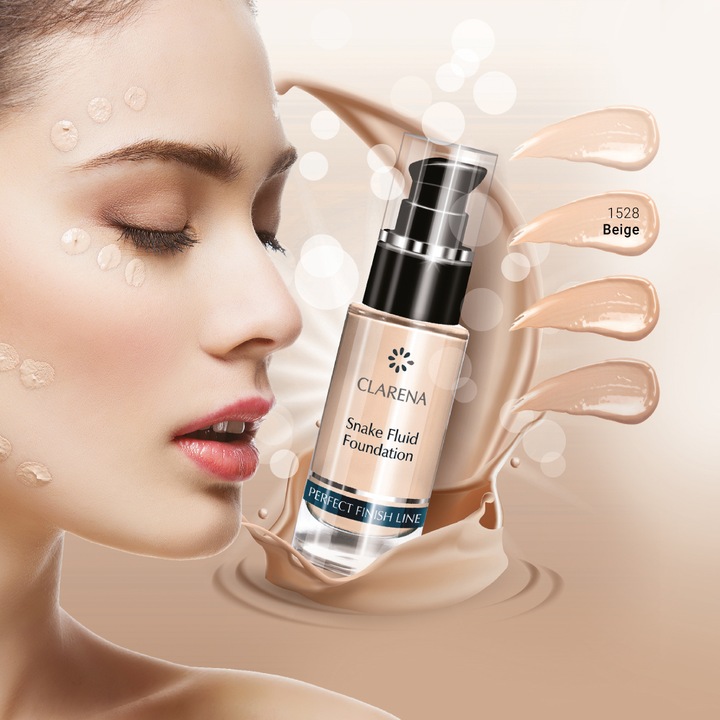 Clarena PODKŁAD DO TWARZY KRYJĄCY Golden Tan 30ml Fluid Foundation Kremowy