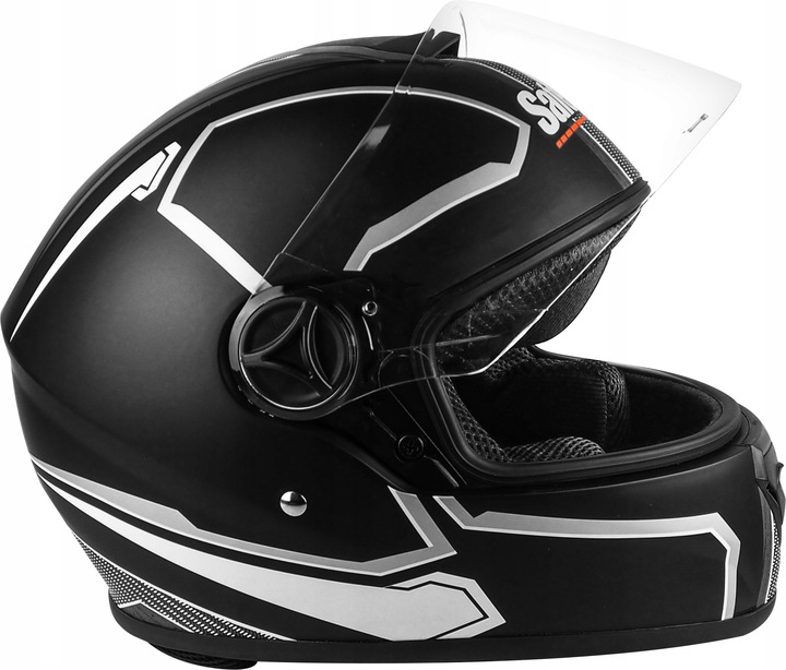 KASK SZCZĘKOWY MOTOCYKLOWY CZARNY MAT SKUTER QUAD GOKART L
