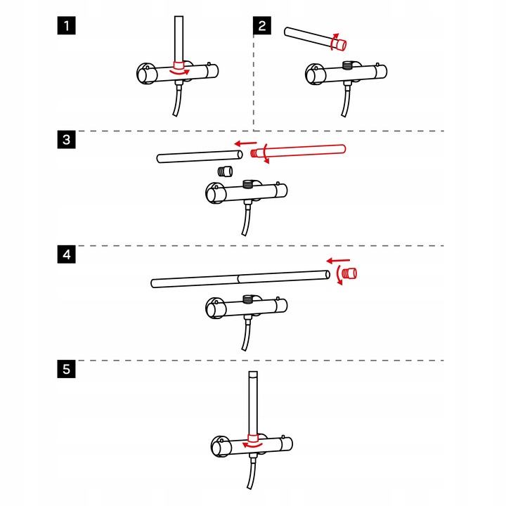 Przedłużka do Deszczownicy Rurka do Deszczowni 30 cm Invena Czarna